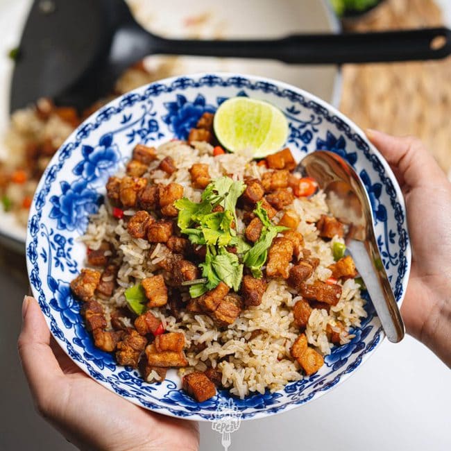 ข้าวผัดกากหมู