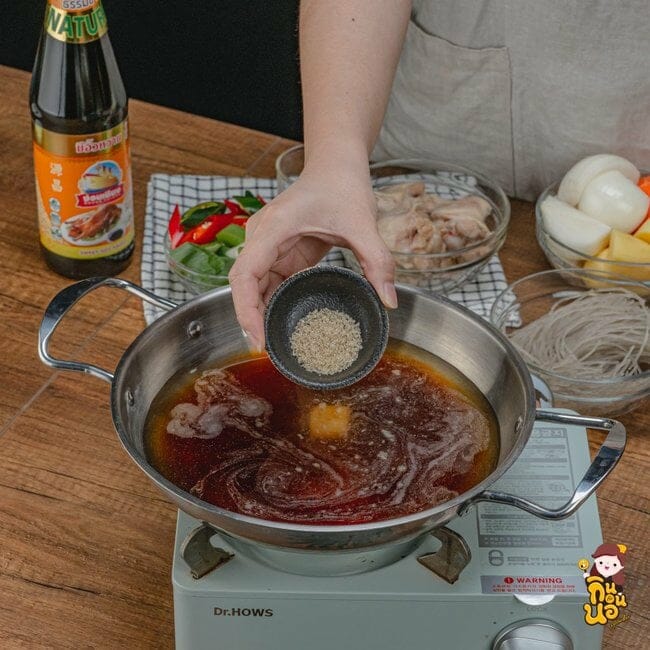 จิมดักไก่ตุ๋นซอสดำ เมนูเกาหลี เมนูไก่ วิธีทำจิมดักไก่ตุ๋นซอสดำ สูตรอาหารจิมดักไก่ตุ๋น ไก่ตุ๋น