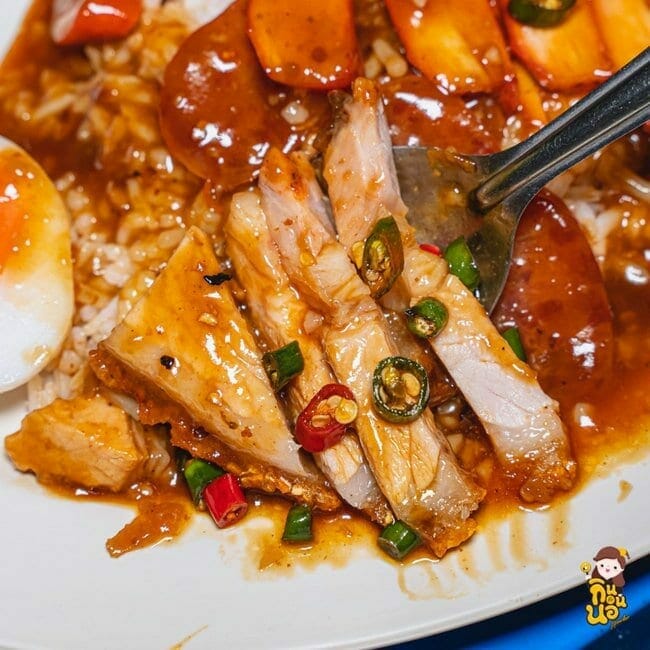 ข้าวหมูแดงสุพรรณบุรี ข้าวหมูแดง ร้านข้าวหมูแดง