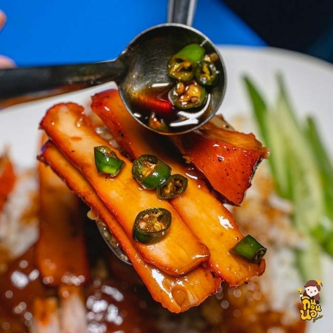 ข้าวหมูแดงสุพรรณบุรี ข้าวหมูแดง ร้านข้าวหมูแดง