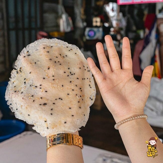 โรตีสายไหมแม่ป้อม อยุธยา โรตีสายไหมมิชลิน