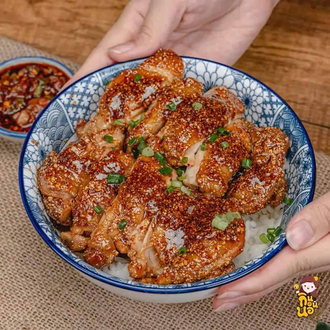 น้ำจิ้มแจ่ว วิธีทำข้าวไก่เทอริยากิจิ้มแจ่ว สูตรข้าวไก่เทอริยากิจิ้มแจ่ว ไก่เทอริยากิ