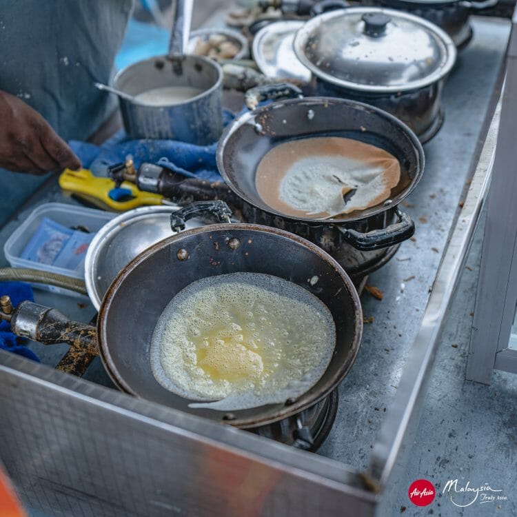 Apom king street food Penang, Malaysia