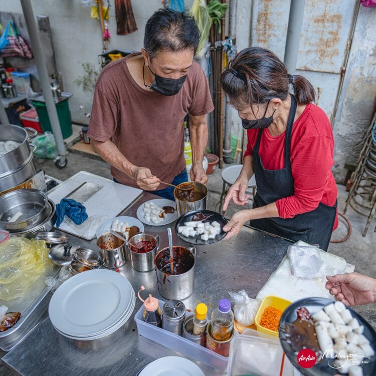 Chee Cheong Fun Street Food Penang Malaysia