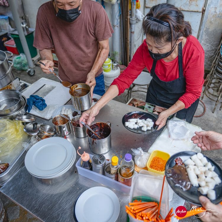 Chee Cheong Fun Street Food Penang Malaysia