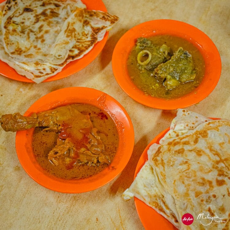 roti canai jalan argyll restaurant , george Town , Malaysia