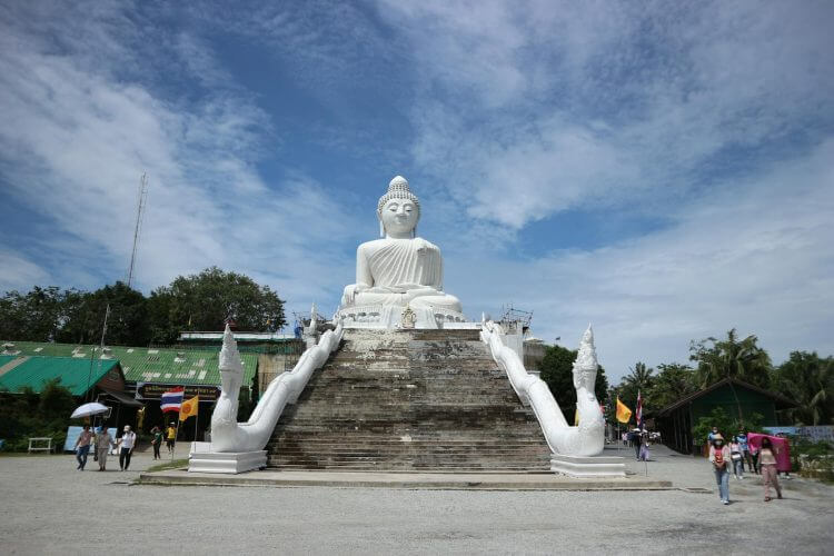 Explore the iconic Big Buddha statue atop Nakkerd Hill in Phuket, Thailand, a serene and spiritual landmark.
