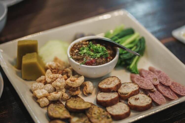 cooked food on plate