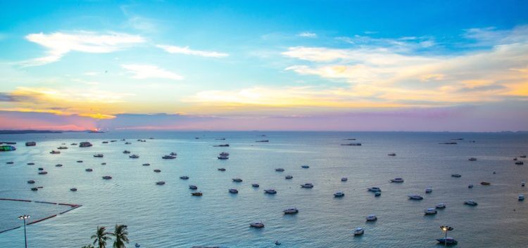 A large body of water filled with lots of boats