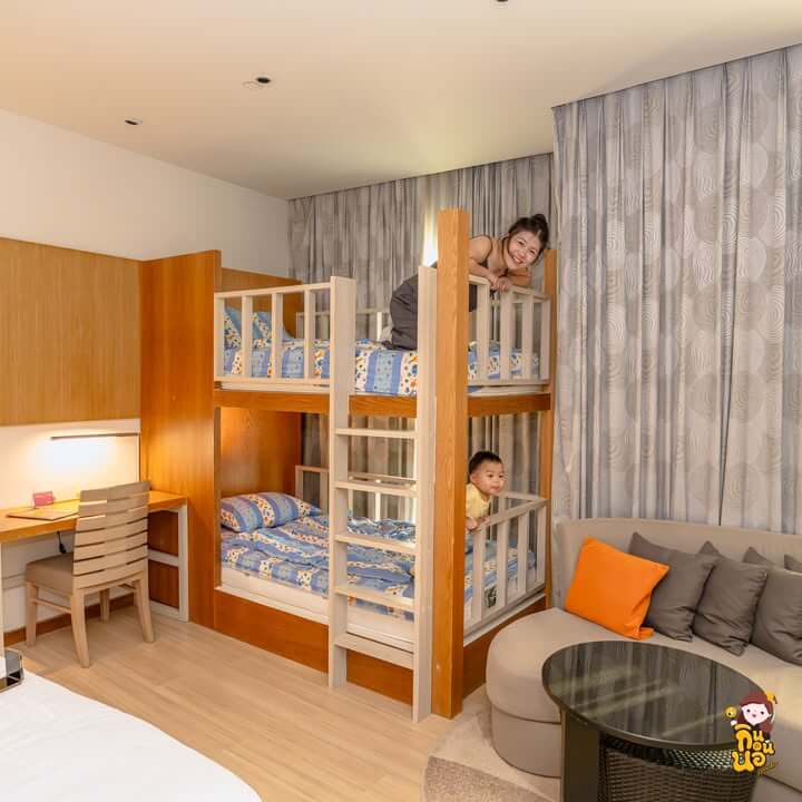 ห้องพักเตียงสองชั้นสำหรับเด็ก แพ็กเกจ Family Paradise