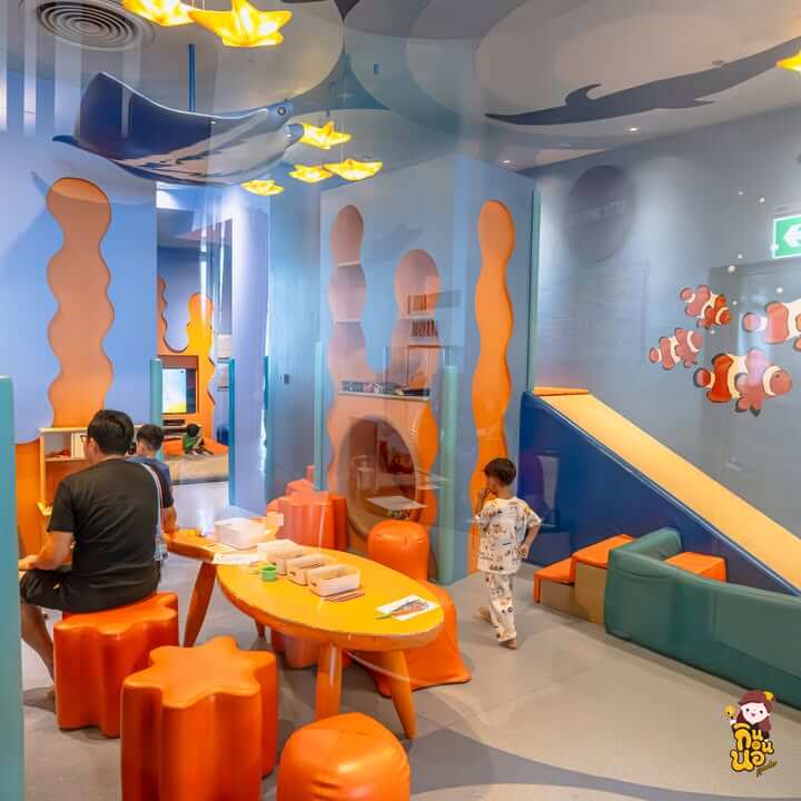 ห้อง Kids Club ตกแต่งธีมใต้ทะเล มอเวนพิค นาจอมเทียน