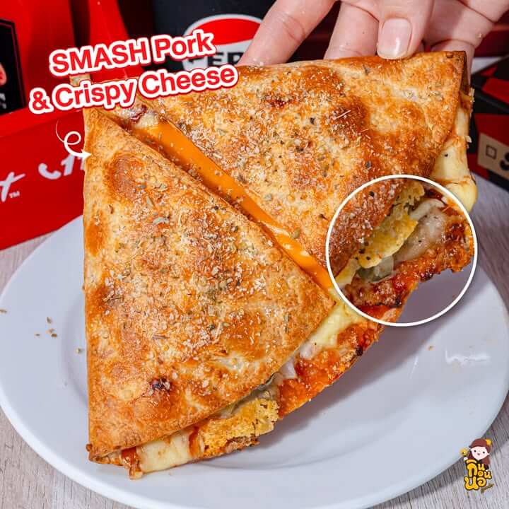 SMASH Pork Crispy Bacon หมูสแมชเบคอนกรอบฉ่ำ