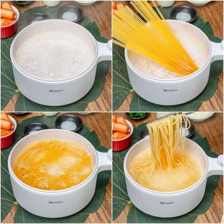 ผัดไส้กรอกกับซอสครีมโคชูจัง
